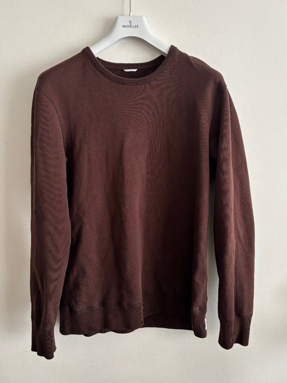 Reigning Champ Dark Burgundy Crewneck Sweatshirt - Large